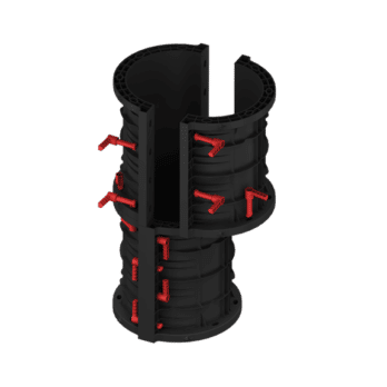 Coffrage poteaux circulaires Geotub®