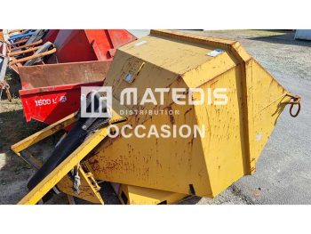 Benne à béton à tuyau couchée 2000L Secatol®