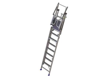 Échelle prémur en aluminium