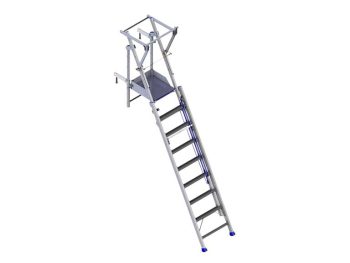 Échelle prémur en aluminium