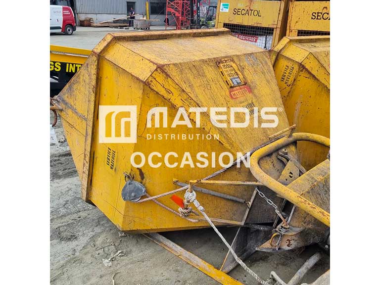 Benne à tuyau couchée 2000L Secatol® occasion